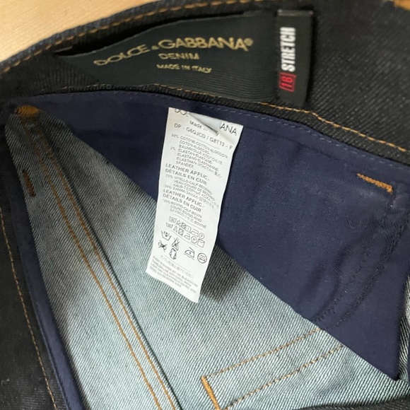 Dolce & Gabbana Dark Denim Straight Leg Jeans. Size 12. EUC - Picture 4 of 7